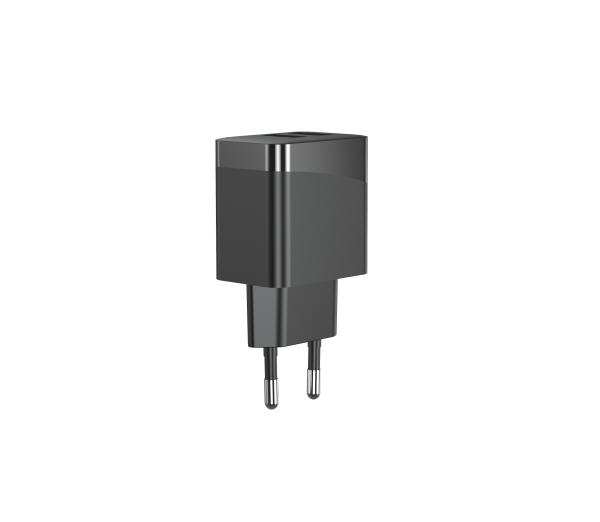 Black ErP 12W 5V2.4A Dual Ports USB Charger 2xUSB-A