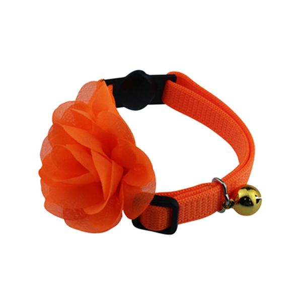 Adorable Flowers Pet Training Collars High Density Polyester Nylon Cat Collar