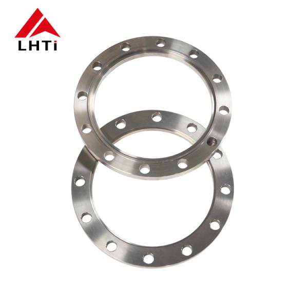 Tratamento de superfície polida de flange de soldadura de titânio para aplicações industriais certificado ISO