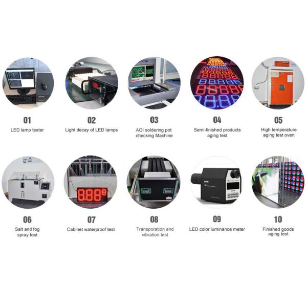 Pixel Tube Led Gas Price Signs 60inch Express Projector Led Oil Price Display Screen