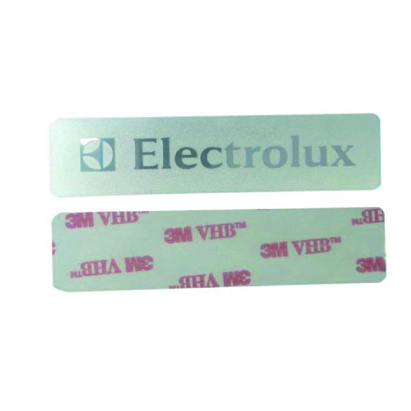 OEM / ODM Aluminum Self Adhesive Embossed Logo Sticker Metal Plate