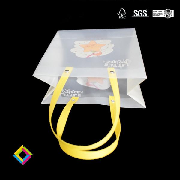 Spot PP Plastic Handbag Frosted PVC Translucent Gift Bag Cosmetic Gift Advertising Tote Shopping