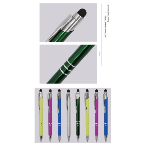 Un stylo à bille en aluminium classique à écran tactile de 1,0 mm