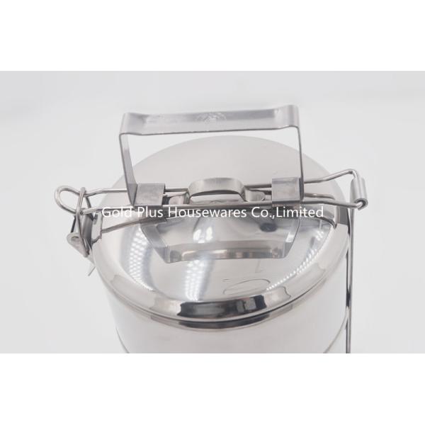 16cm Layer by layer thailand inner lunch box for kid stainless steel food carrier box with handle