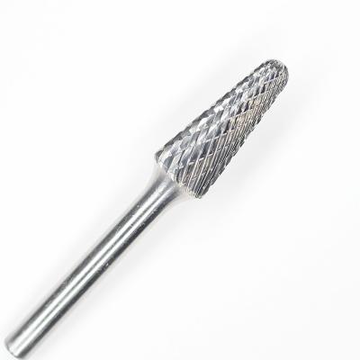 SL-42 Solid Standard Double Carbide Burr Die Grinder Bit 1/8 X 1/2 sur une tige de 1/8