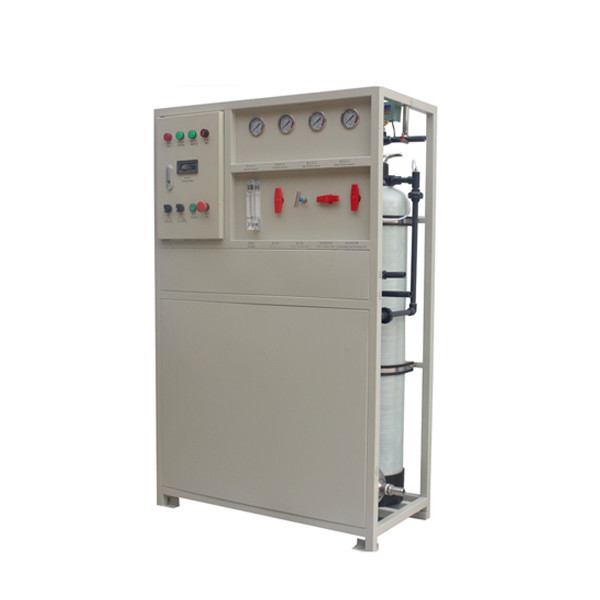 Inlet Flow 0.5m3/H IP54 Protection 1.55KW 1 Ton RO Seawater Treatment Equipment