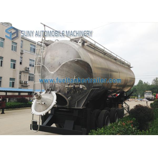 Two Axle 45m3 Tipping Dry Bulk Tank Trailer Food Grade Flour Tanker Semi Trailer