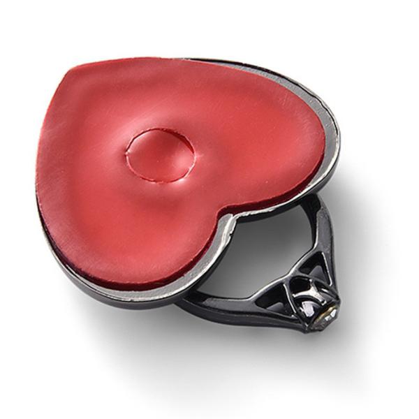 GV que lustra o suporte dado forma coração do telefone da carcaça de dado 4.5*4cm do metal do tratamento