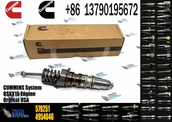 1764364 inyector de combustible común auténtico del carril QSX15 del motor diesel 1499257 579251 4903451 579263 4954648