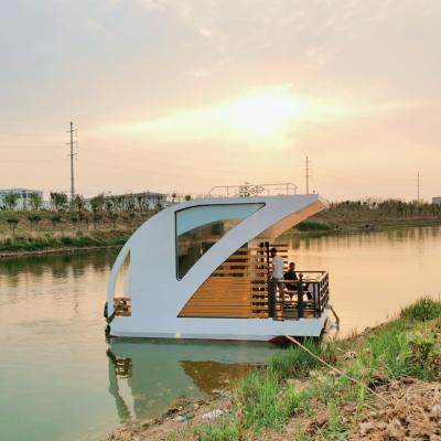 TV divertissement maison de bateau flottant 6,2m de longueur pour une expérience amusante de l'eau