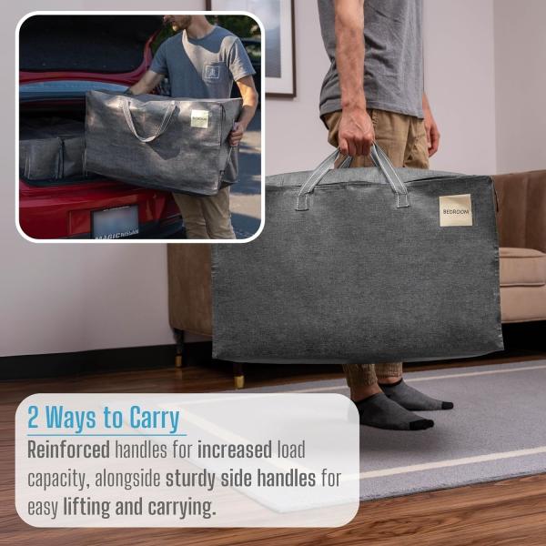 VENO 8 Pack Moving Bags, Moving Supplies, Moving Boxes, College Packing Storage Boxes With Lids Alternative, Heavy Duty