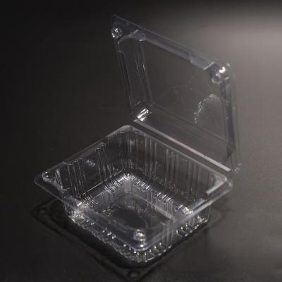 Plastic PET Rectangular Reusable Food Storage Containers With Compact Lids