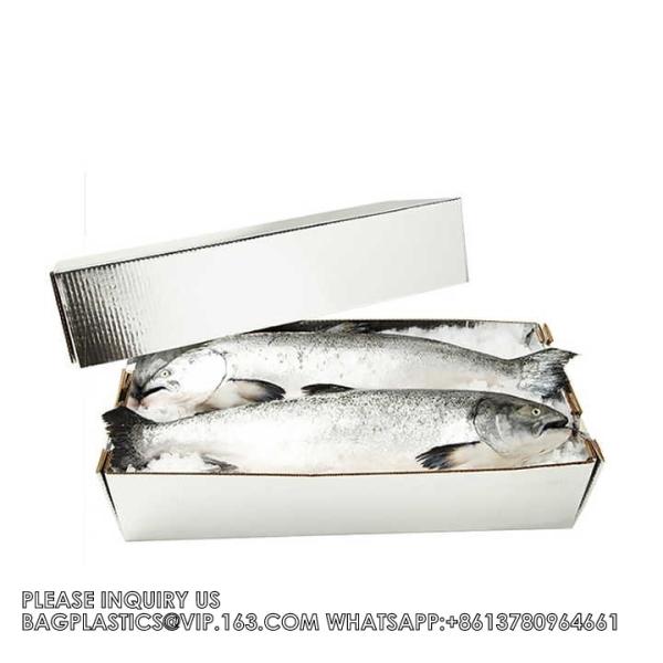 Food Grade Pizza Box Custom Folding Kraft Carton Frozen Food Packaging Box For Pizza Aluminum Foil Insulated Box