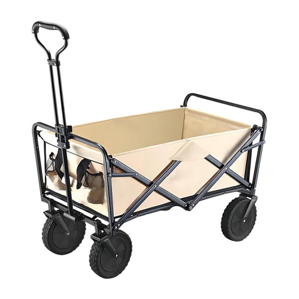 80L Waterproof Folding Camping Wagon with 5 Wheels