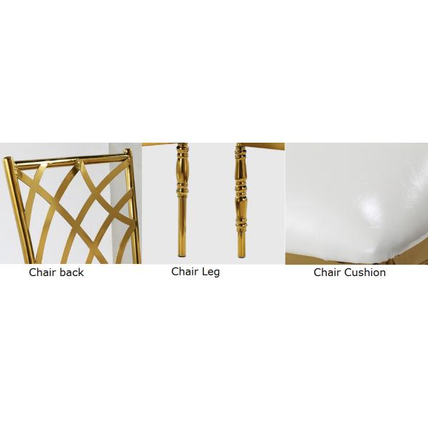 Rental Banquet Reception Stackable Stainless Steel frame wedding chair Chiavari chair