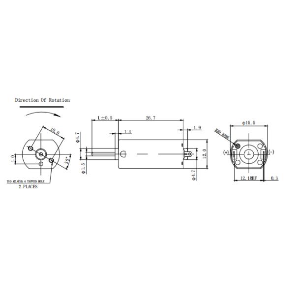 FF-050SK Motor pequeño 6V 7V 12mm*12mm 12000RPM Autos de alta velocidad CD Motor de afeitar eléctrico