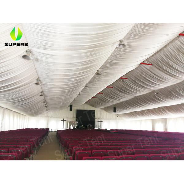 1500 People 20x40m Church Revival Tents 1000 Sqm For Meetings Party 3m To 60m