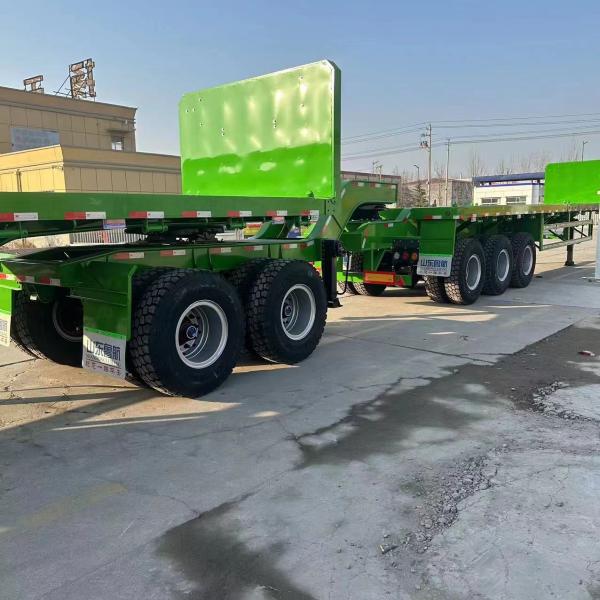 15 Workdays Production Time Flatbed Container Truck Trailer for Cargo Transportation