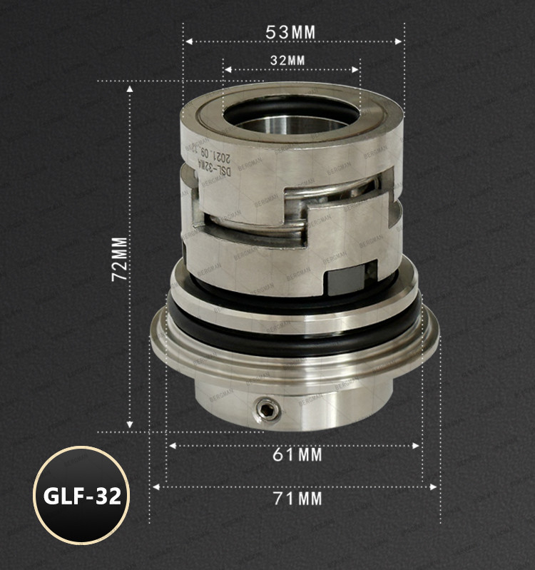 BERGMAN Заменить Grundfos GLF-16mm CR CRN CRI Насос Механическая уплотнение HQQV HQQE 96511845 96511844 96511848