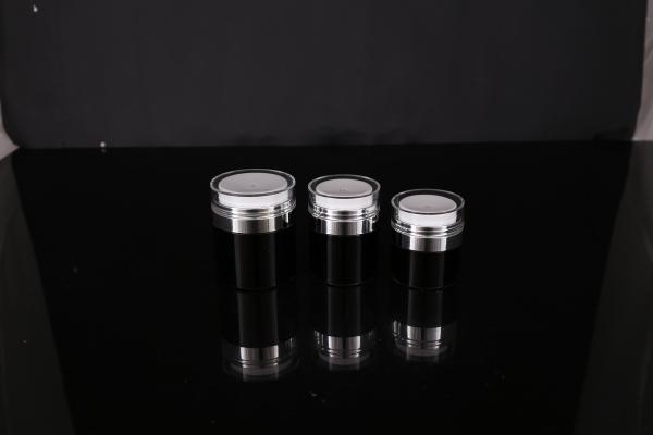 hand lip crystal pump empty square white Screen Printing Airless 30ml Cosmetic Cream Jars