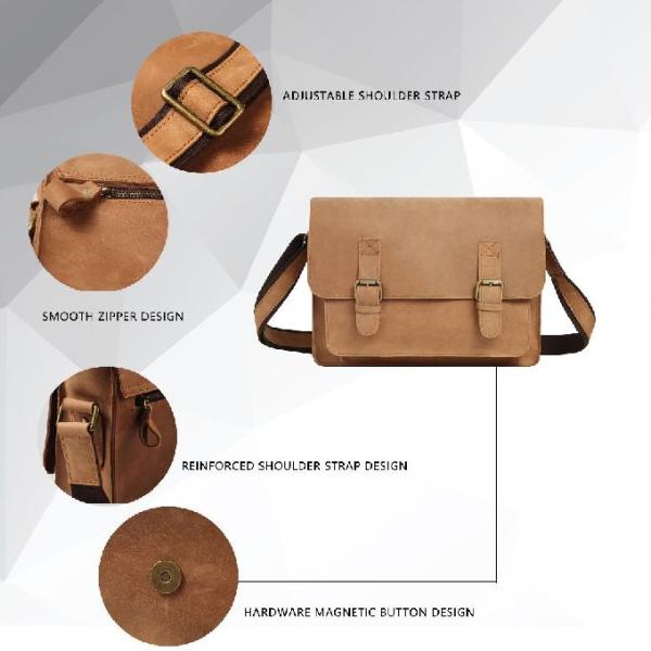 Сумки ноутбука офиса винтажного Handmade Cowhide кожаные для людей