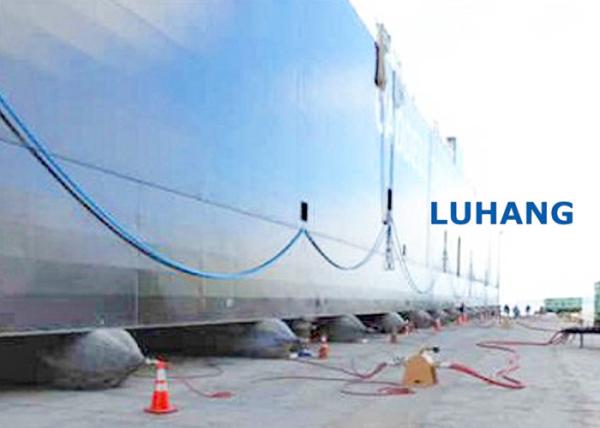 Marine Vulconized Rubber Boat Ship Lift Air Bags Length 1.5m To 10m Airbag