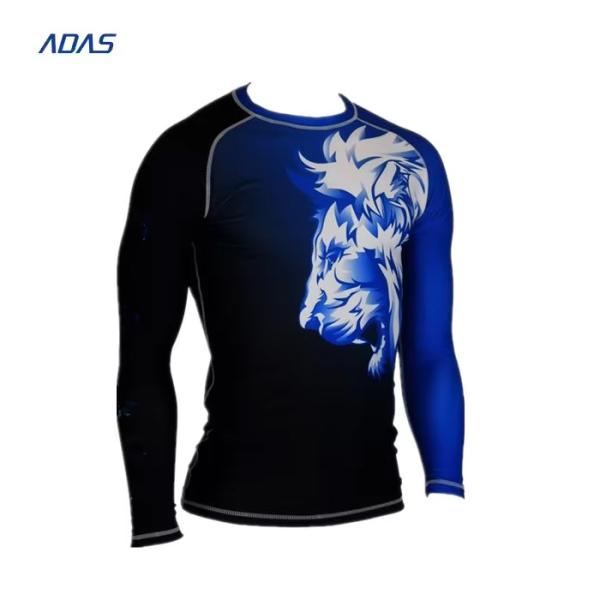 OEM Rash Guard Tee Shirts Swimsuit For Surfing Long Sleeve