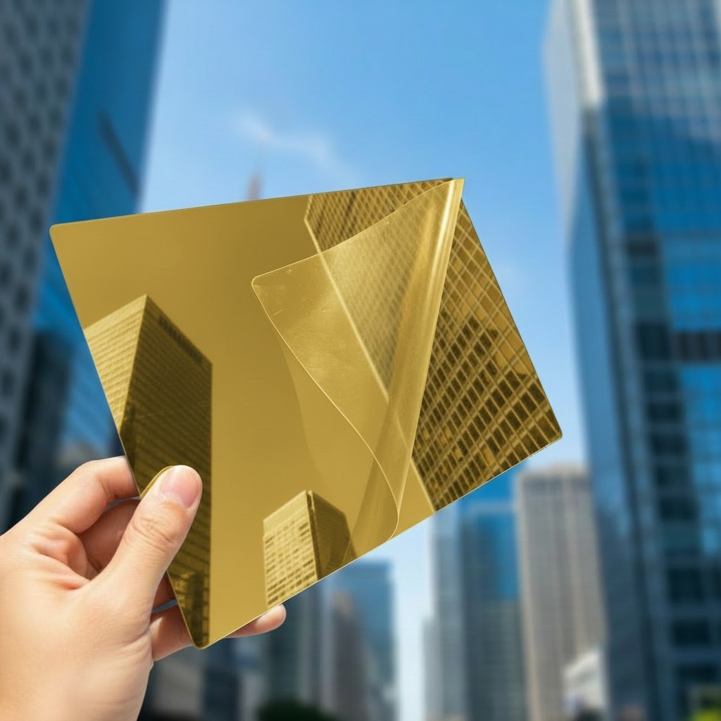 Tinted Acrylic Mirror Shatterproof Colored Reflective Panel for Decorative Wall