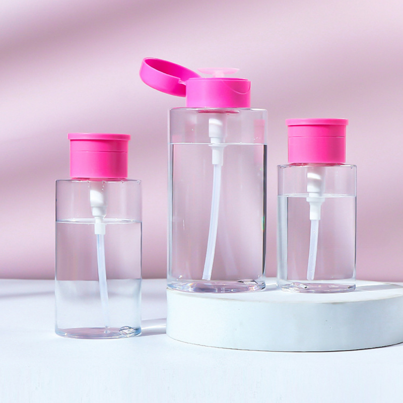 Customizable Leakproof Cosmetic PET Bottles for Nail Polish in 60ml to 500ml Sizes