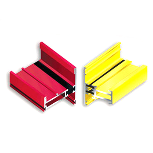 Colorful Powder Coated T3 6063 Aluminium Door Frame