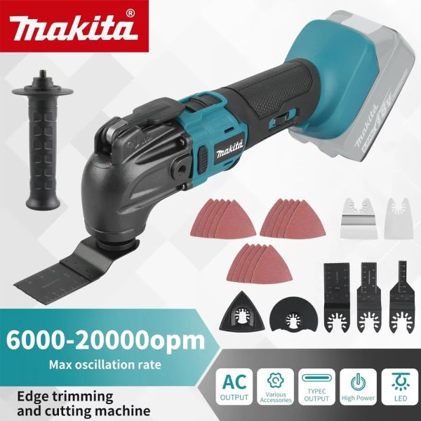 Makita 18V Cordless Electric Trimmer & Oscillating Tool Multi-Functional Polishing & Cutting Renovator DIY Grade Battery Powered