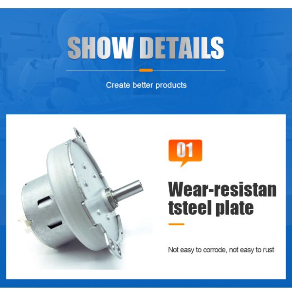 Customized DC  12v  Spur Geared Motor for Rotary Display Stand