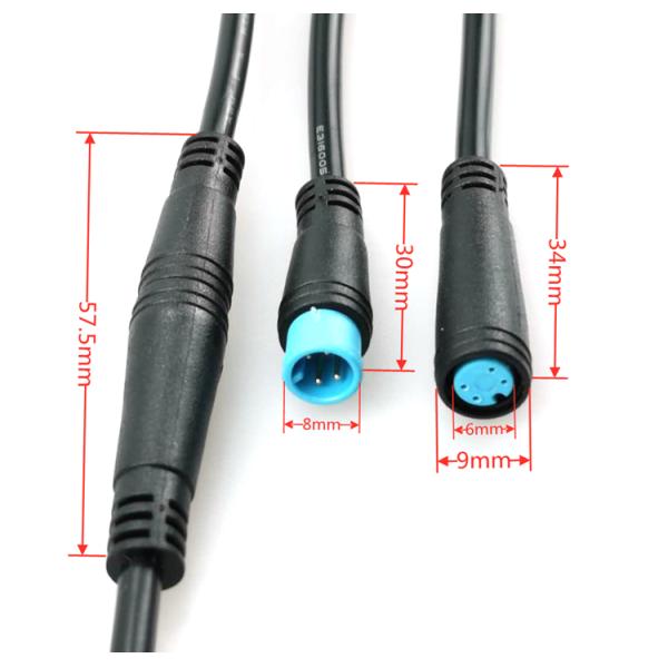 04 poles circular male female waterproof connector,3poles mini connector for LED Lighting