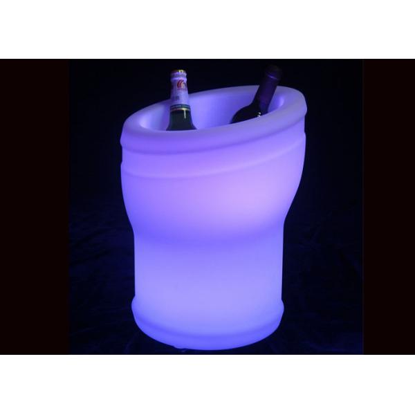 Rechargeable LED Glowing Ice Bucket Furniture for Night Club Use