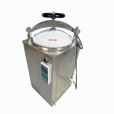 Handwheel Door Vertical Autoclave Machine LCD Display Pressure Steam Vertical Autoclave