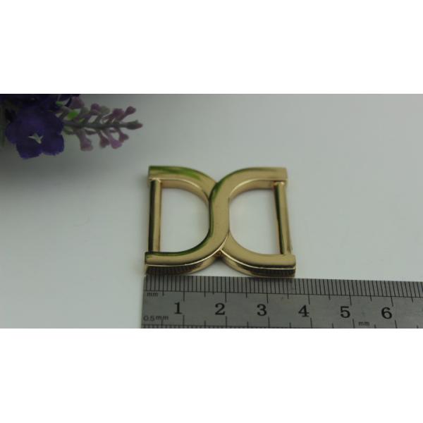 Bag fitting zinc alloy 25 mm light gold metal straps buckles for webbing