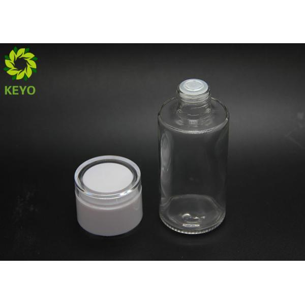 Screen Printing 100ml Round Glass Lotion Bottle