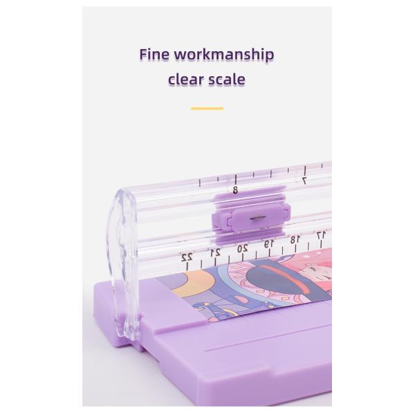 2022 Custom Cartoon A5 Mini Paper Trimmer 135g Desktop Cutter com design leve