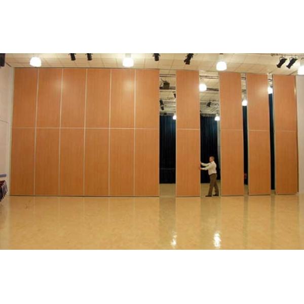 85mm Thickness Movable Acoustic Partition Walls Surface Melamine , Leather , Plywood