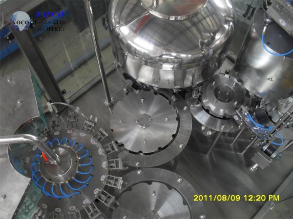 Automatic 3 in 1 water PET bottle filling capping machine / bottling plant machine equipment production line