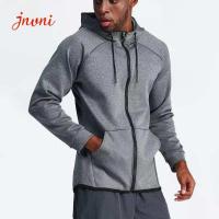 O Activewear dos homens cobre a camiseta atlética do músculo dos Hoodies do fecho de correr completo