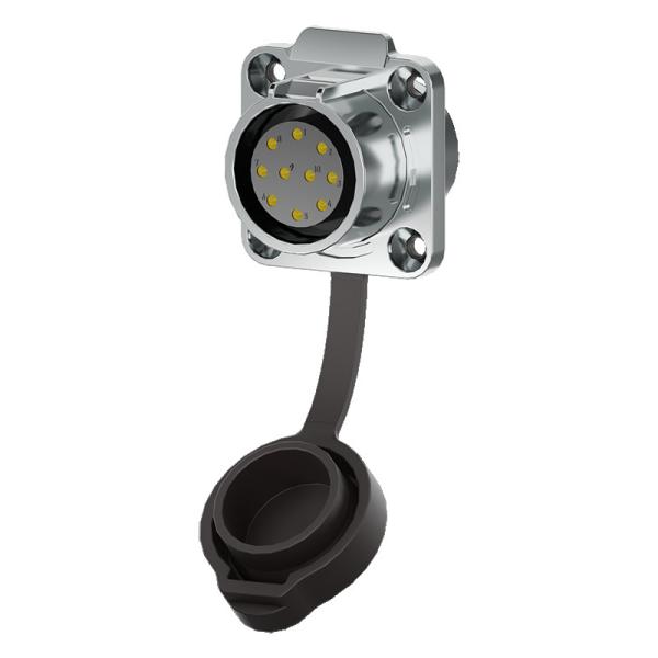 3 Pin IP68 Waterproof Power Connector with PA66 Nylon and 500V Rating for Industrial Applications