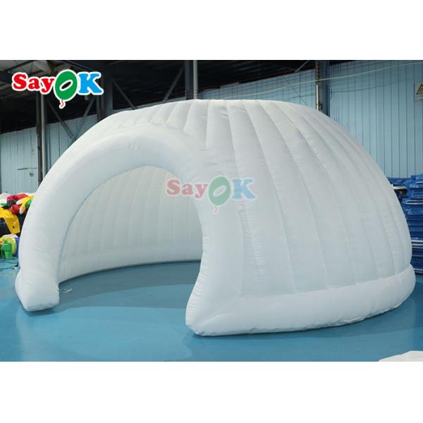 Внешний ПВХ Оксфорд надувный семейный шатер Панорама купол Белый свадебный надувный шатер