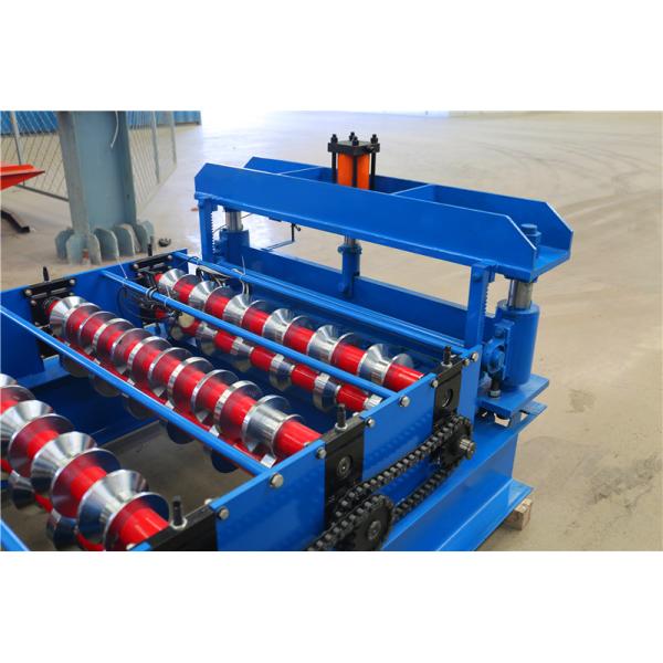 16 Stations Metal Sheet Roll Forming Machine For Roof And Wall Profile With Cut To Length