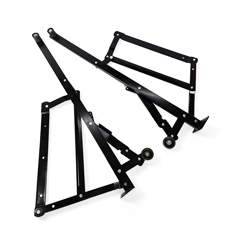 Space-Saving Multifunctional Furniture Fittings Silent Sliding Sofa Bed Conversion Lifting Mechanism Iron Hinge with Casters