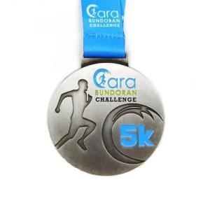 70mm Embossed Zinc Alloy Bespoke Custom Race Medal / Custom Medals For 5K Awards