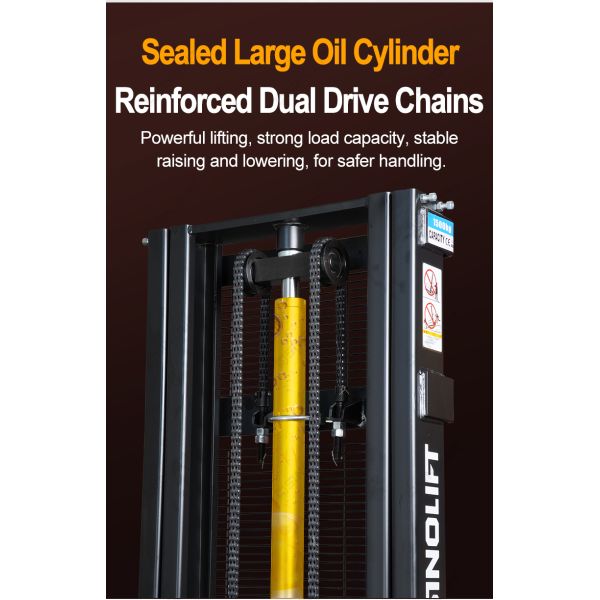 Model QDA15EL03 1.5 Ton Strong Capacity Walkie Fully Electric Stacker