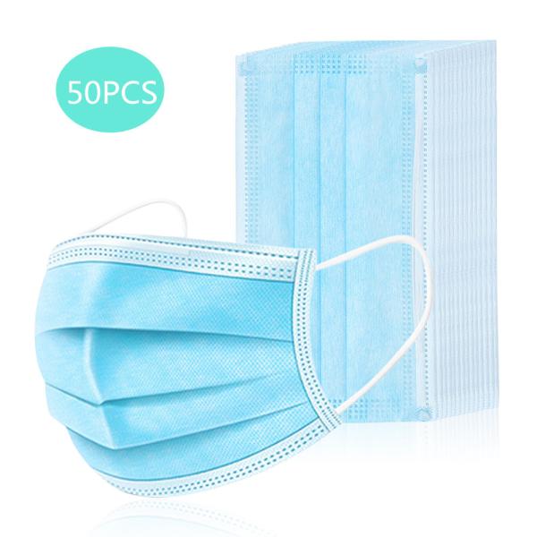 Sanitary 3 Ply Surgical Face Mask Non Woven Fabric High Filtration Skin Friendly