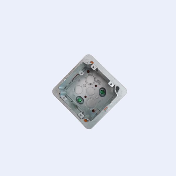 Steel Circular Electrical Box 1/2 3/4 Inch Knockouts Pre Galvanized