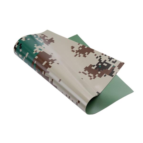 Camouflage PVC Bag Fabric 500D Camouflage PVC Coated Polyester Fabric